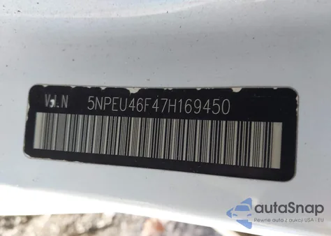 2007 Hyundai Sonata Limited/Se V6 из США, поврежденный, VIN 5NPEU46F47H169450